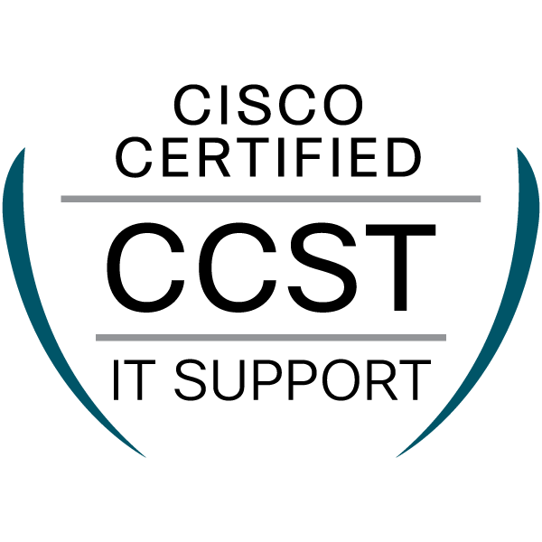 Cisco Certified Support Technician (CCST) IT Support badge