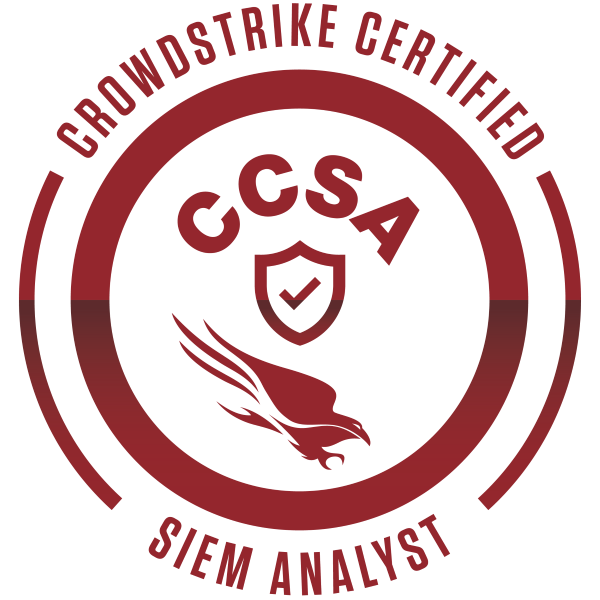 CrowdStrike Certified SIEM Analyst (CCSA) badge