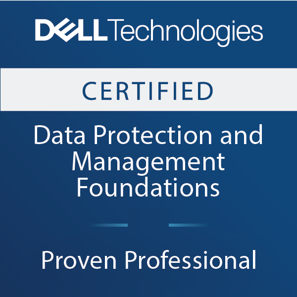 Dell Data Protection and Management Foundations v2 badge