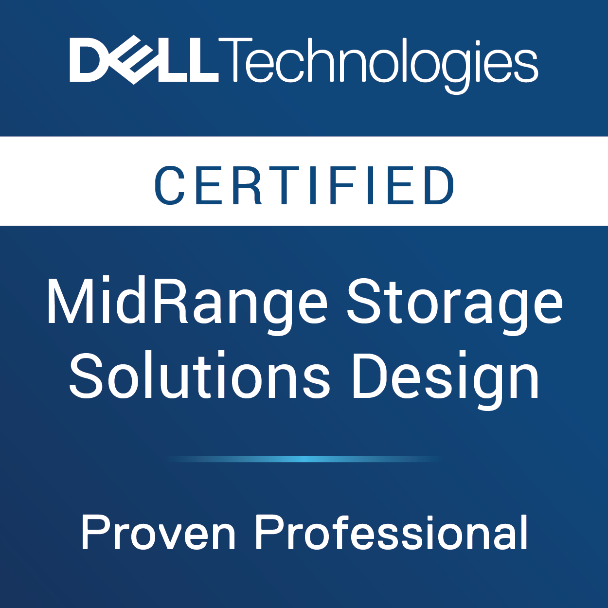 Dell Midrange Storage Solutions Design badge