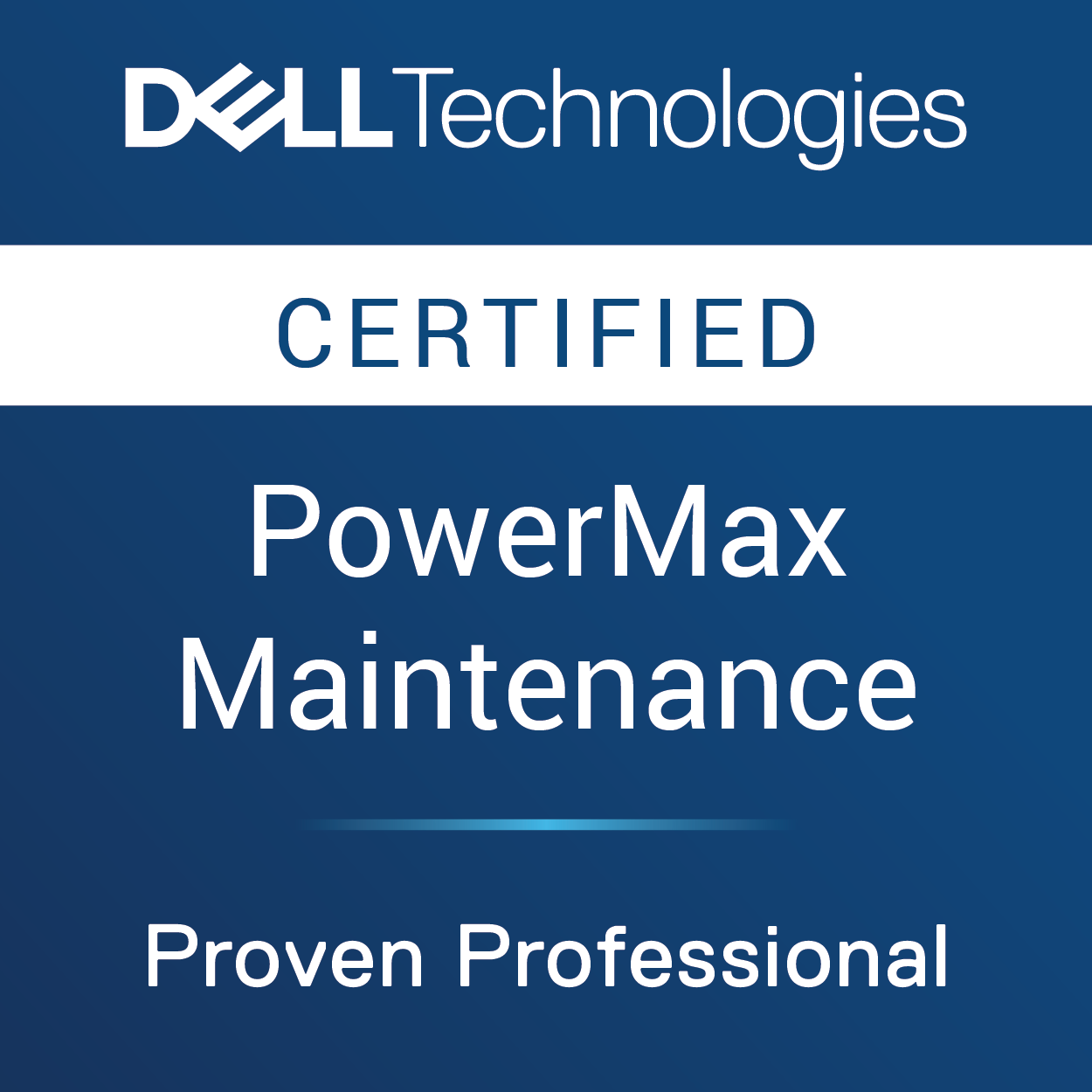 Dell PowerMax Maintenance badge