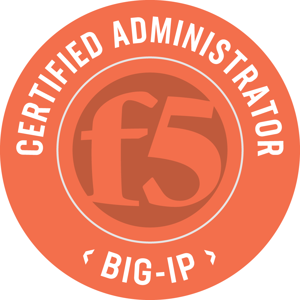 F5 Certified Administrator, BIG-IP badge