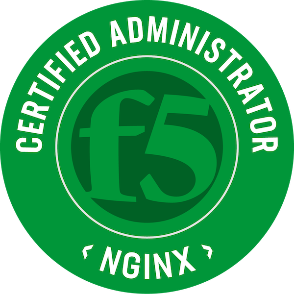 F5 Certified Administrator NGINX - Configuration: Demonstrate badge