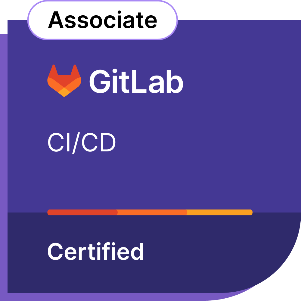 GitLab Certified CI/CD Associate badge