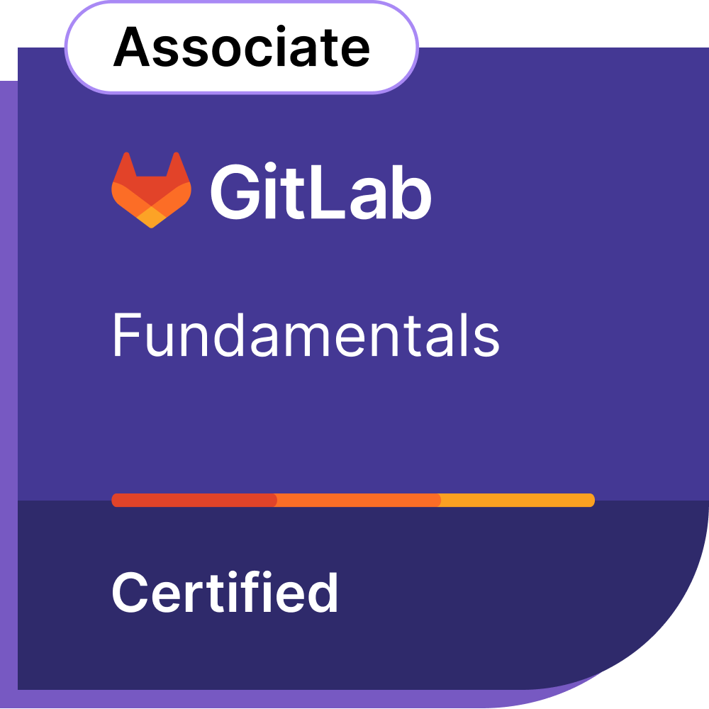 GitLab Certified Fundamentals Associate badge