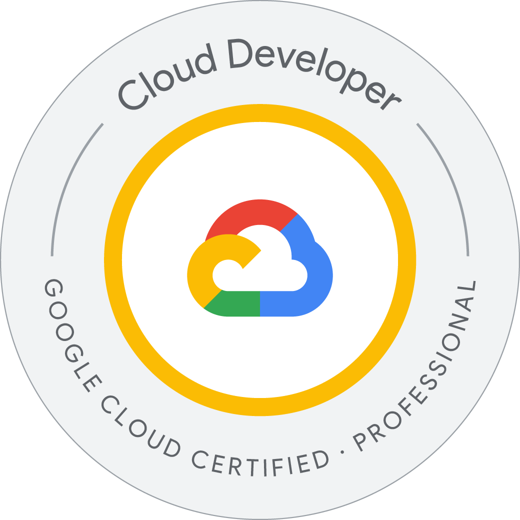 Google Cloud Professional Cloud Developer badge