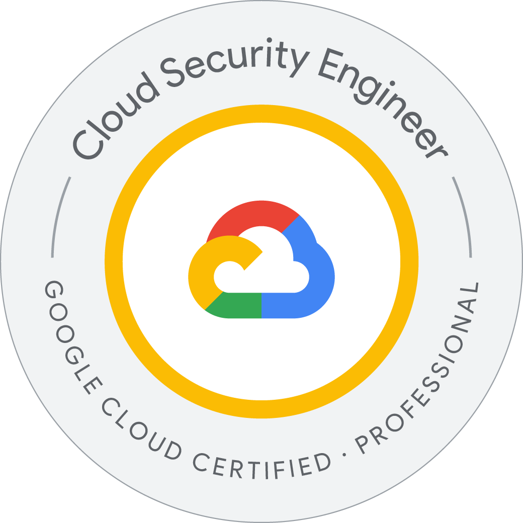 Google Cloud Professional Cloud Security Engineer badge