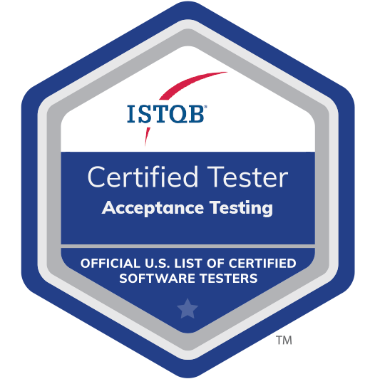 Certified Tester Acceptance Testing badge
