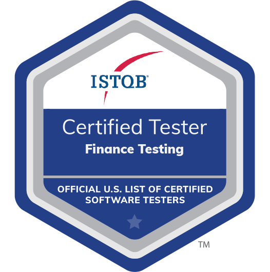 Certified Tester Finance Testing badge