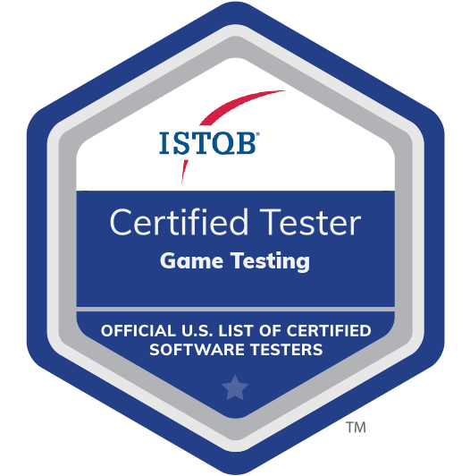 Certified Tester Game Testing badge
