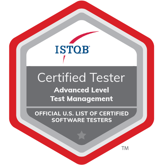 Certified Tester Advanced Level Test Management badge