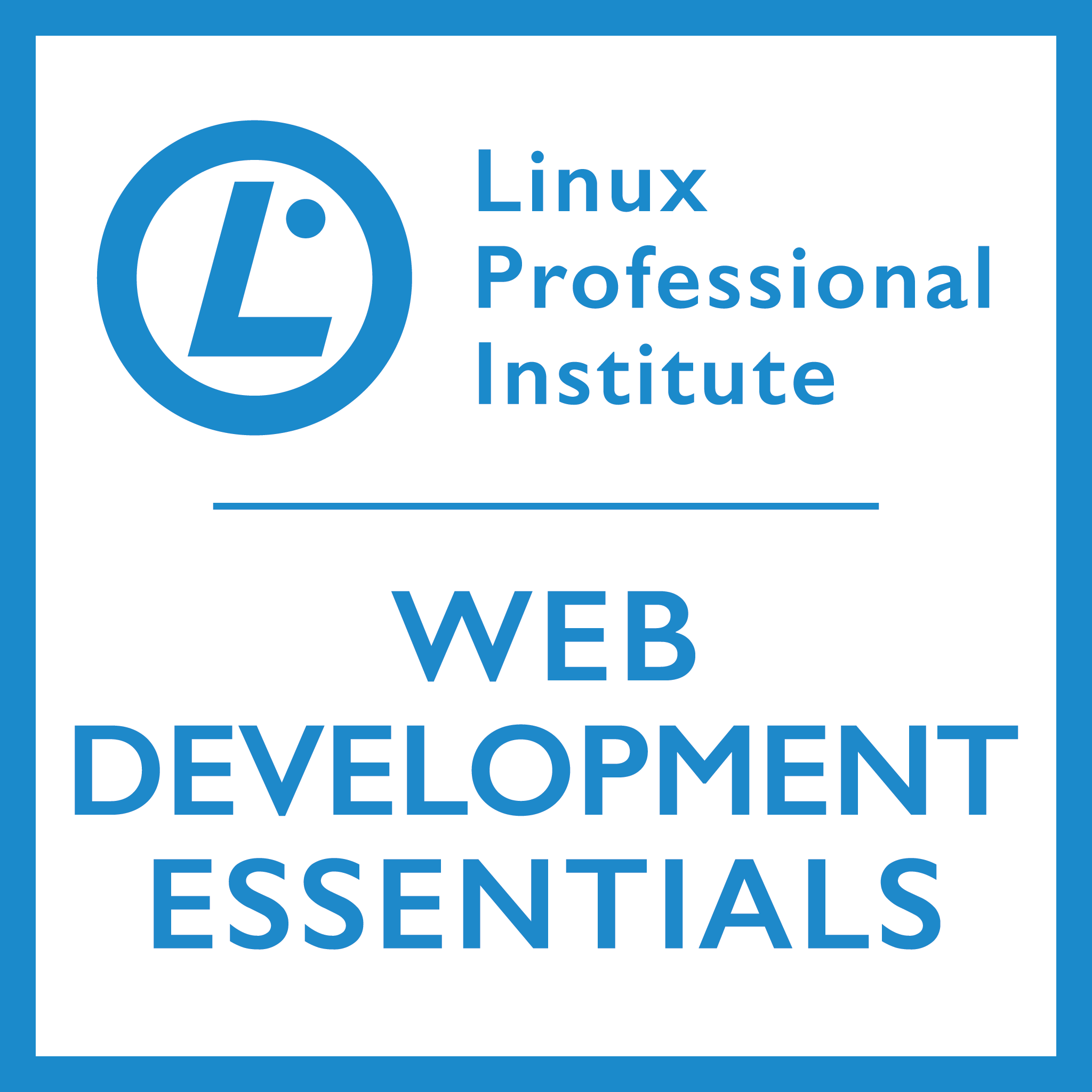LPI Web Development Essentials badge