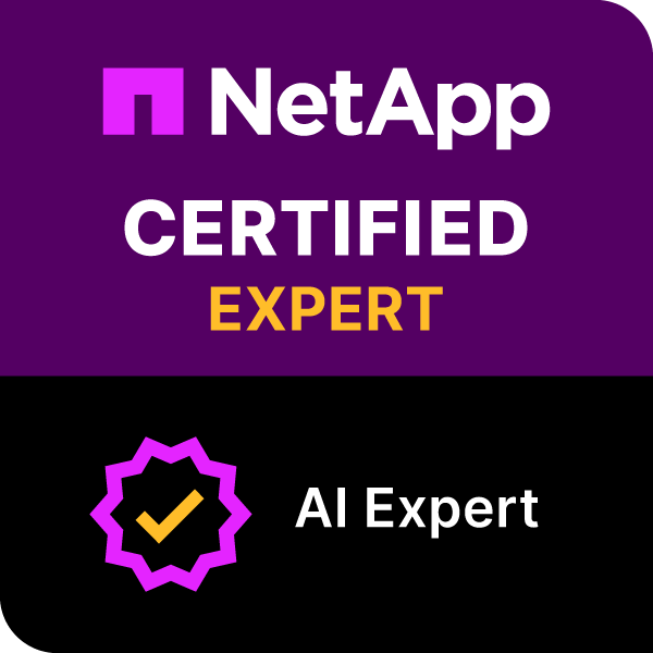 NetApp Certified AI Expert badge